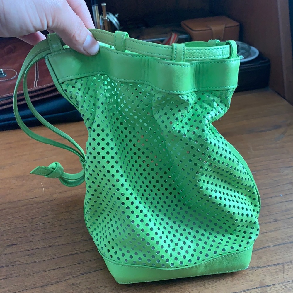 Celine Perforated Leather Bucket Bag